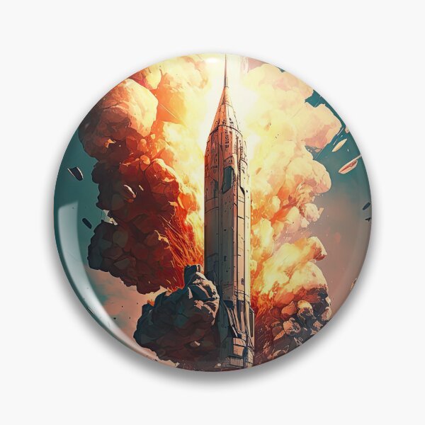 Item preview, Rocket launched from within the city designed and sold by mrlongfield.