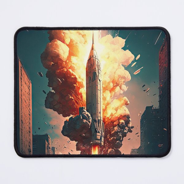 Item preview, Rocket launched from within the city designed and sold by mrlongfield.