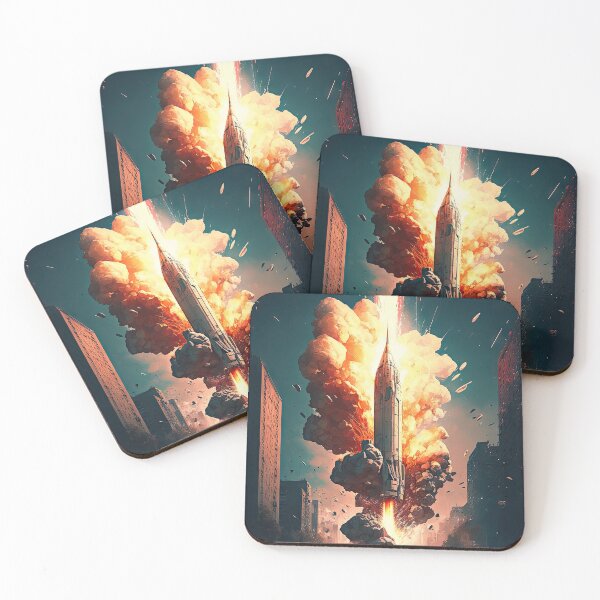 Item preview, Rocket launched from within the city designed and sold by mrlongfield.