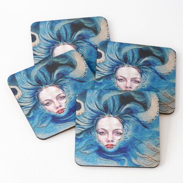 Item preview, Medusa Mermaid Octopus designed and sold by AmandaFineArt.