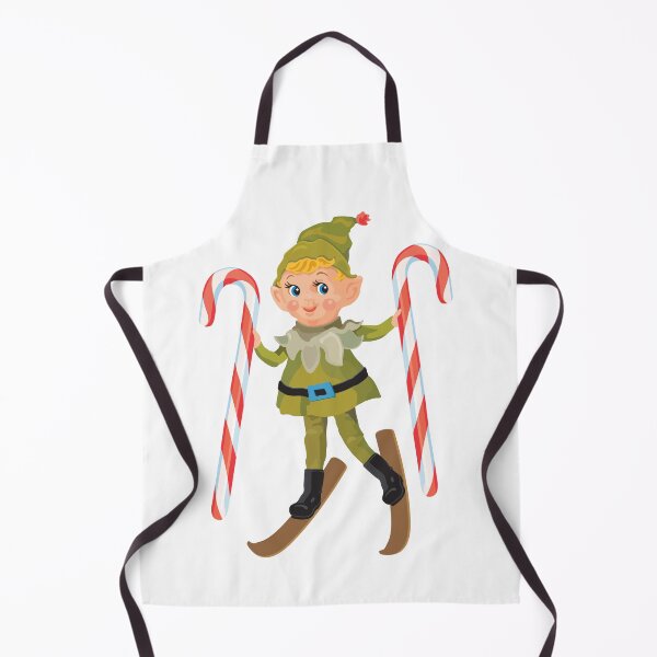 Item preview, Retro Christmas Elf on Skis designed and sold by jeff-jones.