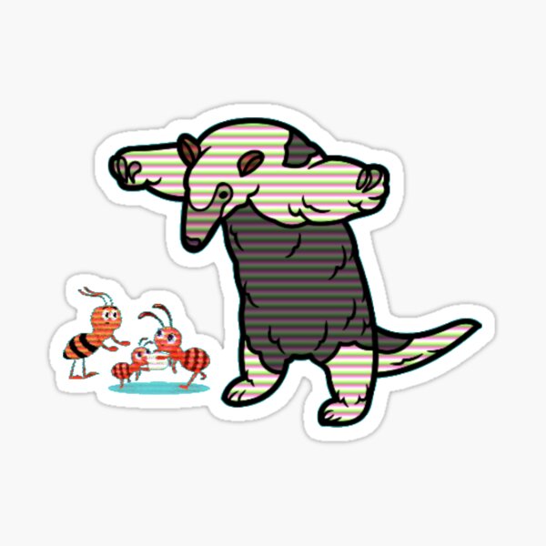 T Pose Anteater Sticker for Sale by AnteaterGuy