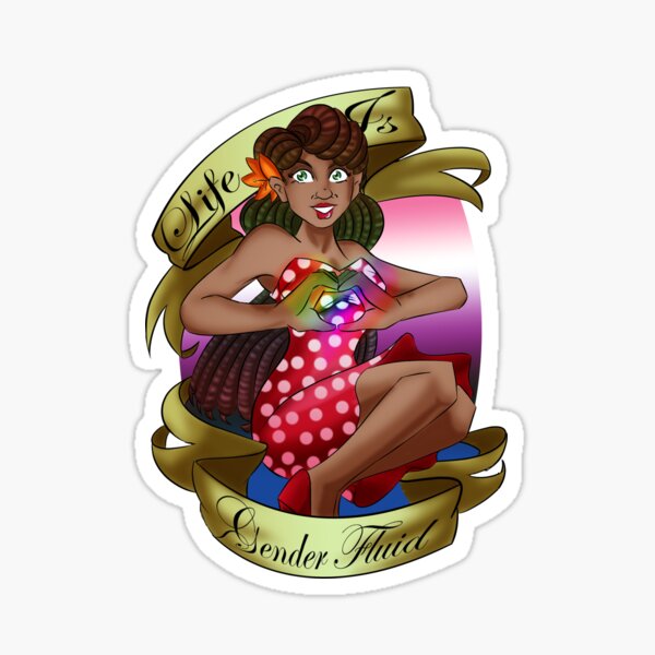 Life is Gender Fluid Sticker