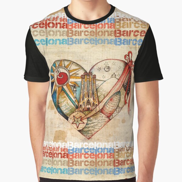 Barcelona Spirit - Vintage Camiseta gráfica