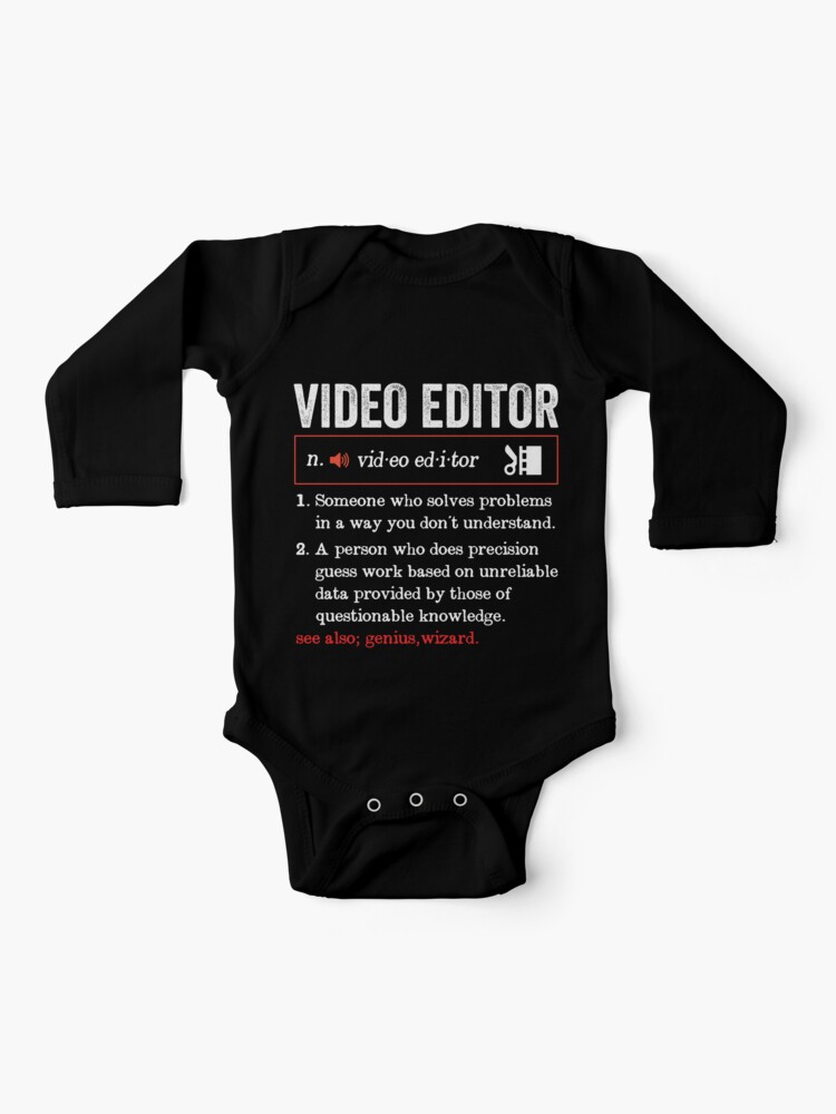 Video Editor Definition Editing Gift Funny Video Editor