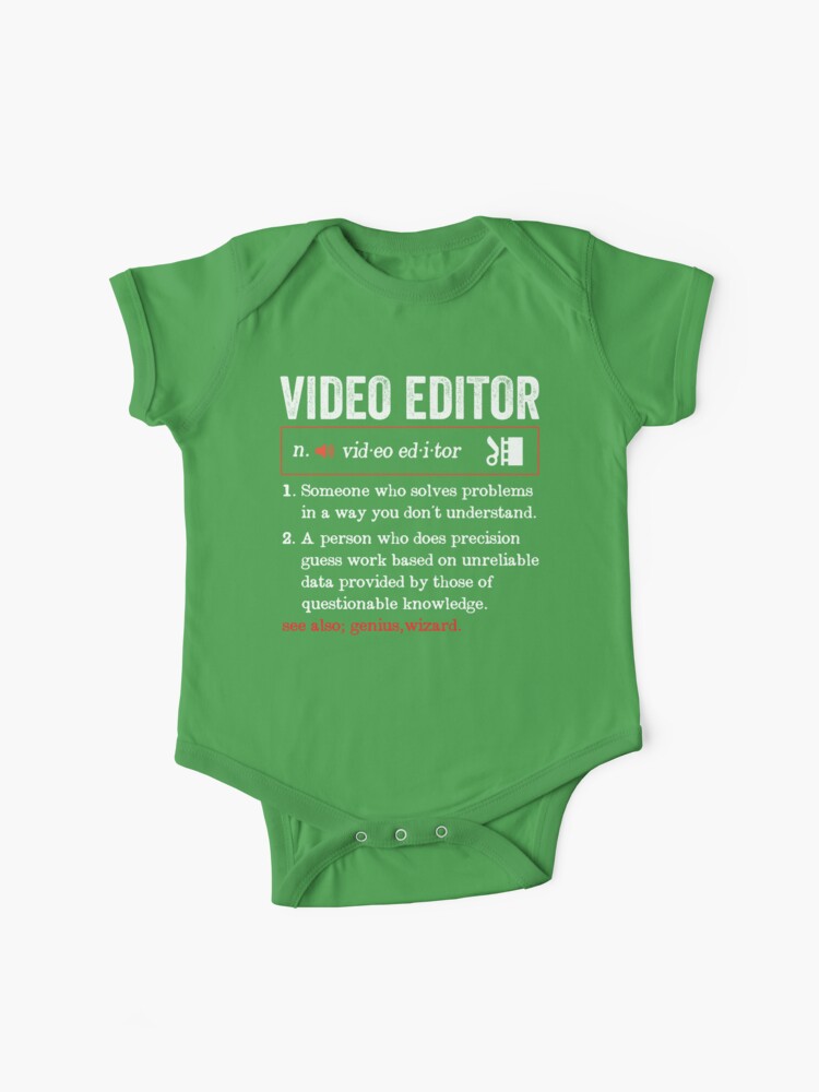 Video Editor Definition Editing Gift Funny Video Editor