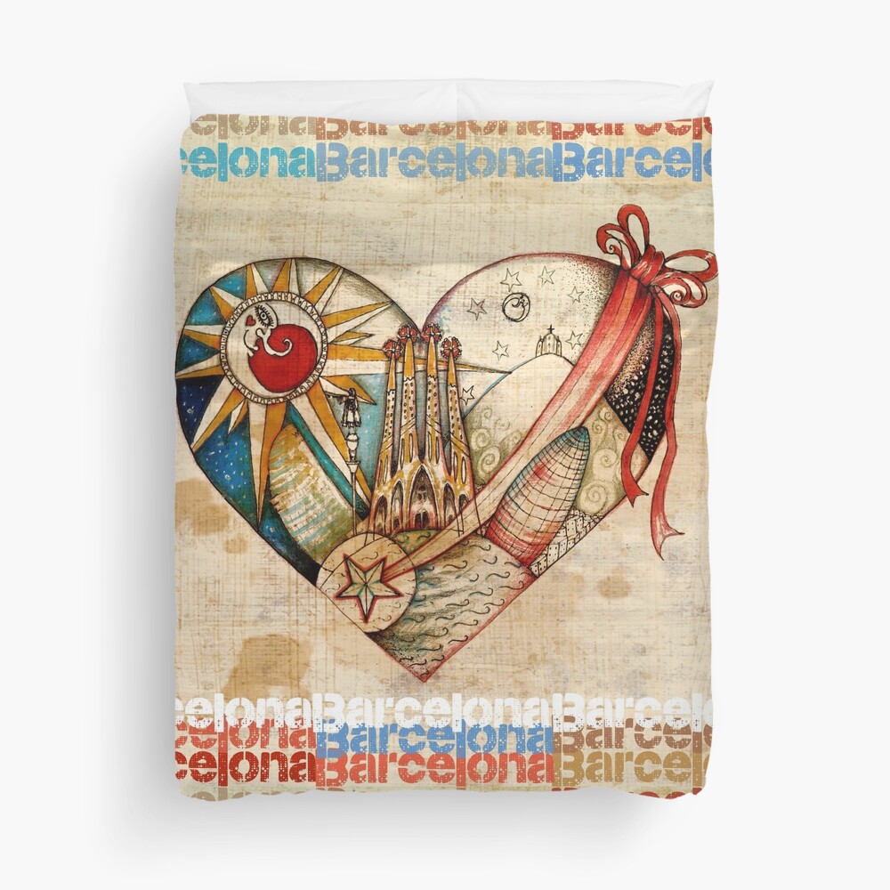 Barcelona Spirit - Vintage Duvet Cover