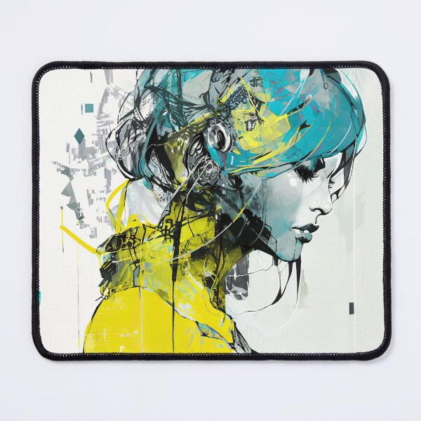 Item preview, Cyberpunk girl: Hertha designed and sold by ai-miilk.