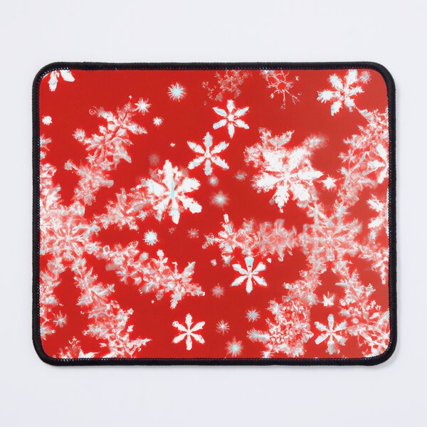 Item preview, Red and White Snowflakes designed and sold by Poetic Patterns Studio.
