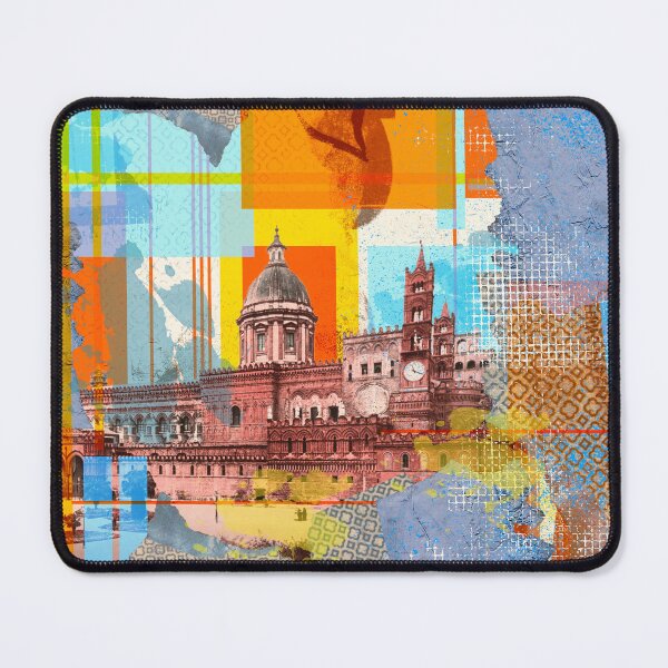 Item preview, Frederick II and Queen Constance of Sicily.
The design by Mallybeau Mauswohn shows an aesthetic collage with the cathedral of Palermo in a warm color scheme. A wonderful sight for Italy lovers and architecture fans. Bella Italia!
I look forward to your designed and sold by Mauswohn.