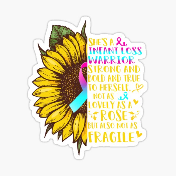 Item preview, She is a Infant Loss Warrior Strong and Bold and True to Herself not as Lovely as a ROSE but also not as FRAGILE designed and sold by EdithShop59.