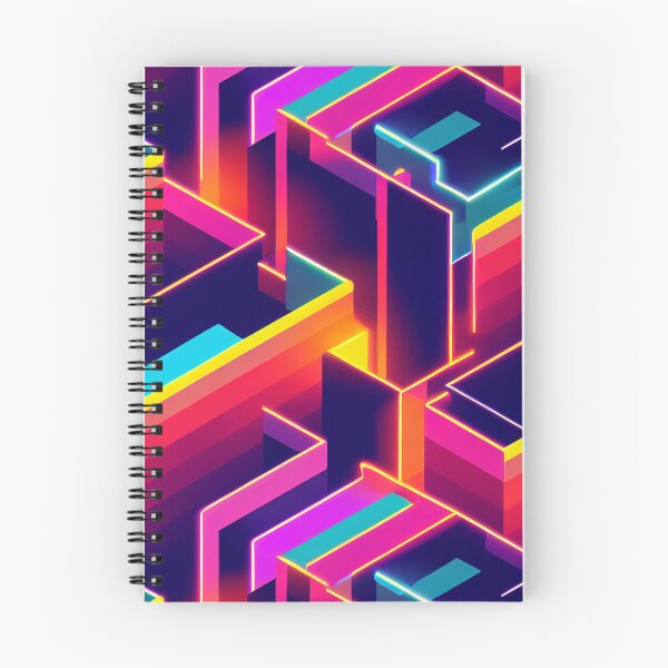 Item preview, Isometric neon pattern designed and sold by vladology.