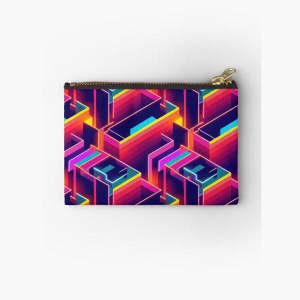 Item preview, Isometric neon pattern designed and sold by vladology.