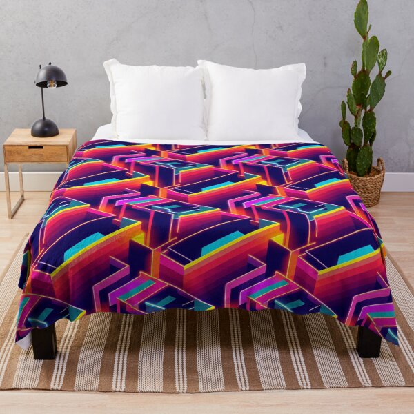 Item preview, Isometric neon pattern designed and sold by vladology.