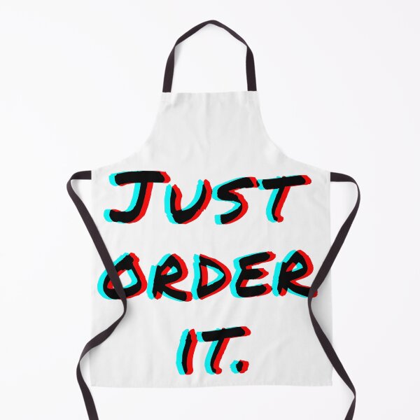 Item preview, "Just Order It" Black 3D Text - Funny Shopping Addict Quote designed and sold by mikeymadness.