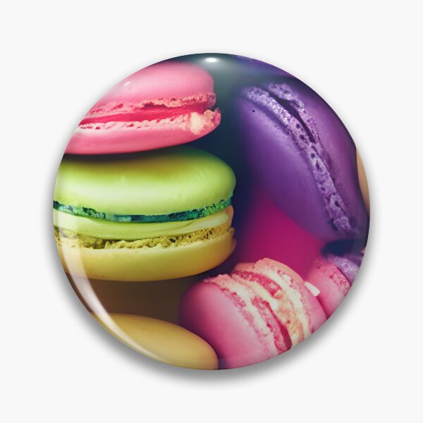 Item preview, Crunchy Candy Macarons AI Pattern designed and sold by ZenEverAI.