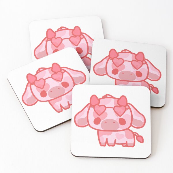 Item preview, fluffy valentine's cow designed and sold by casserolestan.