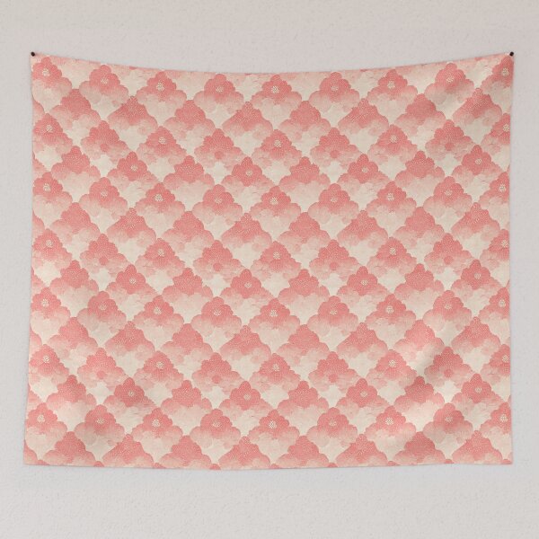 Item preview, Japanese Inspired pink cherry blossom pattern. Wagara pattern.17 designed and sold by OnPotion.