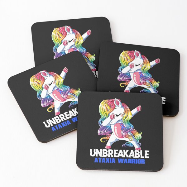 Item preview, Ataxia Awareness - Unicorn Ataxia Warrior Ribbon UNBREAKABLE designed and sold by Fernandezf.