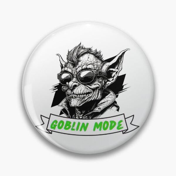 Item preview, Goblin Mode Fantasy Art Design Sticker Shirt designed and sold by Itis-Whatitis.