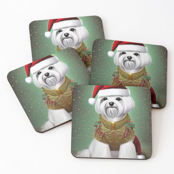 Item preview, Maltese Dog Christmas Celebration 2 designed and sold by AnadAA.
