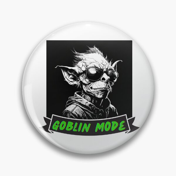 Item preview, Goblin Mode Fantasy Art Design Sticker Shirt designed and sold by Itis-Whatitis.