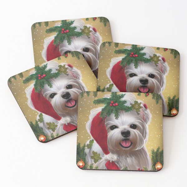 Item preview, Maltese Dog Christmas Celebration 1 designed and sold by AnadAA.