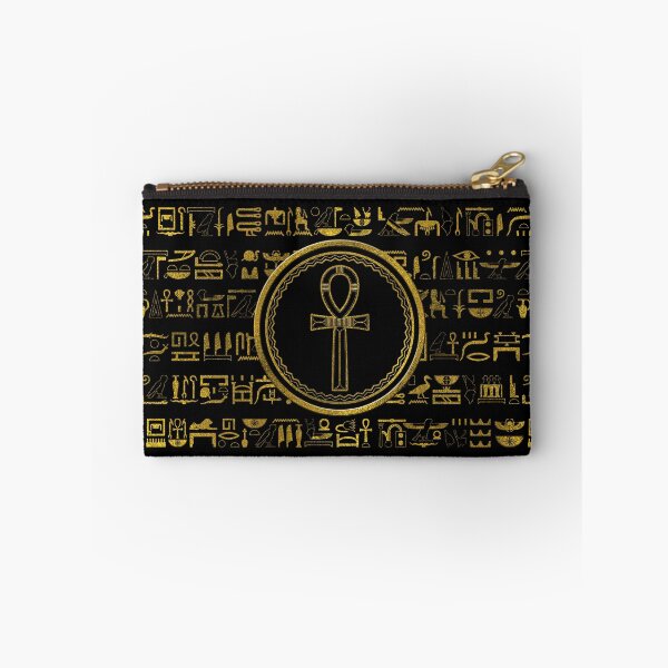 Item preview, Gold Egyptian Ankh Cross symbol designed and sold by k9printart.