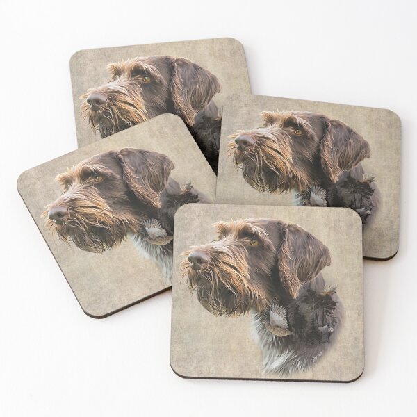 Item preview, Wirehaired Pointing Griffon designed and sold by TammyHunterArt.