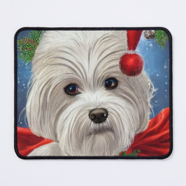 Item preview, Maltese Dog Christmas Celebration 5 designed and sold by AnadAA.