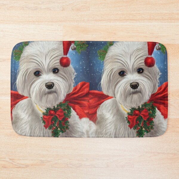 Item preview, Maltese Dog Christmas Celebration 5 designed and sold by AnadAA.