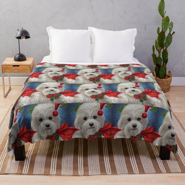 Item preview, Maltese Dog Christmas Celebration 5 designed and sold by AnadAA.