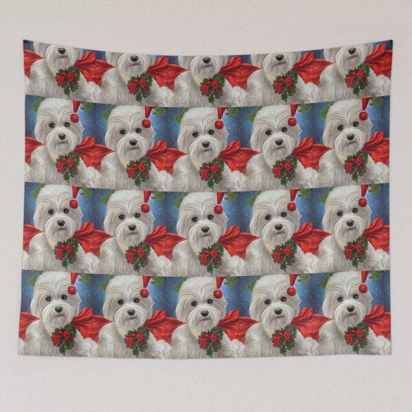 Item preview, Maltese Dog Christmas Celebration 5 designed and sold by AnadAA.