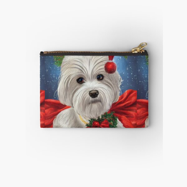 Item preview, Maltese Dog Christmas Celebration 5 designed and sold by AnadAA.