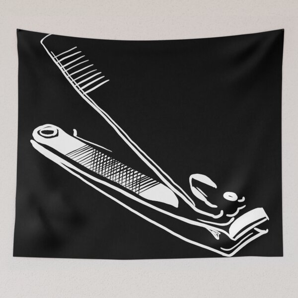 Item preview, Finger Nail Clippers Digital Illustration in Black and White designed and sold by Amelia Parlier.