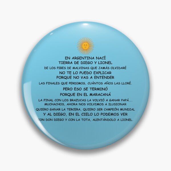 Item preview, Argentina fans’ song -  Argentina Mundial de Qatar 2022 Argentina World cup 2022  Muchachos, ahora nos volvimos a ilusionar designed and sold by TRUE-FANS.