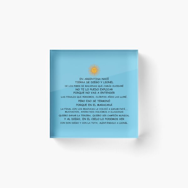 Item preview, Argentina fans’ song -  Argentina Mundial de Qatar 2022 Argentina World cup 2022  Muchachos, ahora nos volvimos a ilusionar designed and sold by TRUE-FANS.