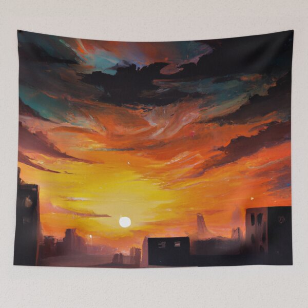 Item preview, Post Apocalyptic sunset designed and sold by Bakesales.