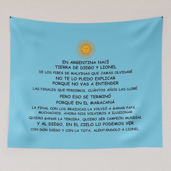 Item preview, Argentina fans’ song -  Argentina Mundial de Qatar 2022 Argentina World cup 2022  Muchachos, ahora nos volvimos a ilusionar designed and sold by TRUE-FANS.