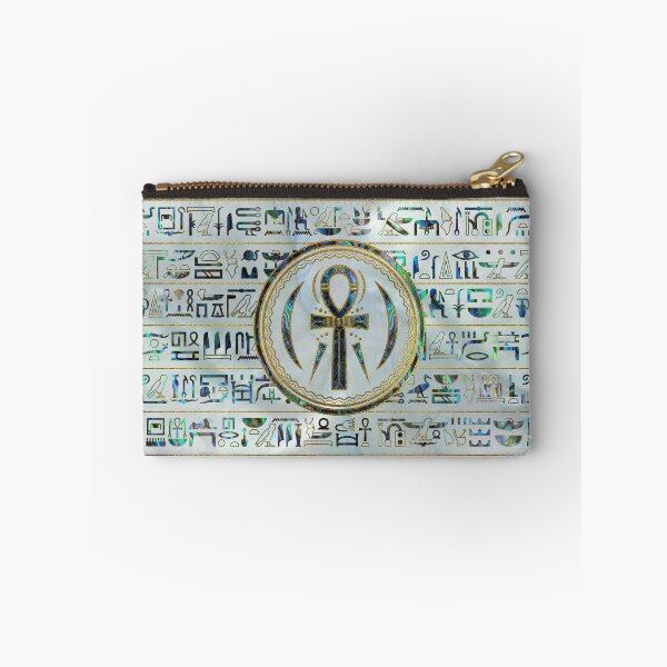 Item preview, Abalone Shell Egyptian Ankh Cross symbol designed and sold by k9printart.