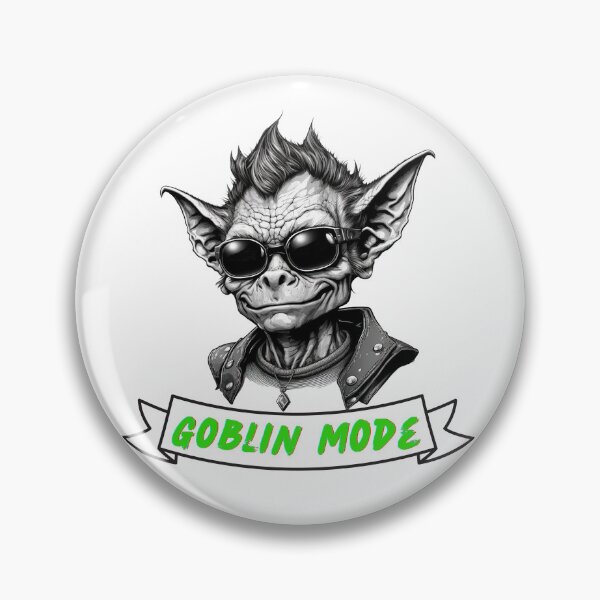 Item preview, Goblin Mode Fantasy Art Design Sticker Shirt designed and sold by Itis-Whatitis.