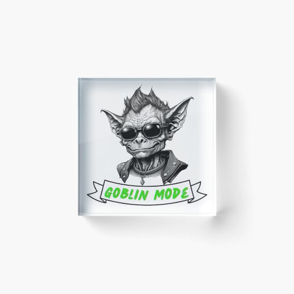 Item preview, Goblin Mode Fantasy Art Design Sticker Shirt designed and sold by Itis-Whatitis.
