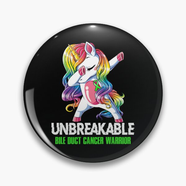 Item preview, Bile Duct Cancer Awareness - Unicorn Bile Duct Cancer Warrior Ribbon UNBREAKABLE designed and sold by Fernandezf.