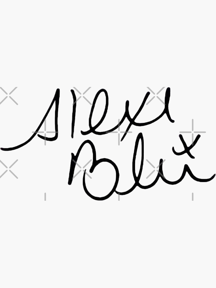 "Alexa Bliss Signature " Sticker for Sale by xosmparadise Redbubble