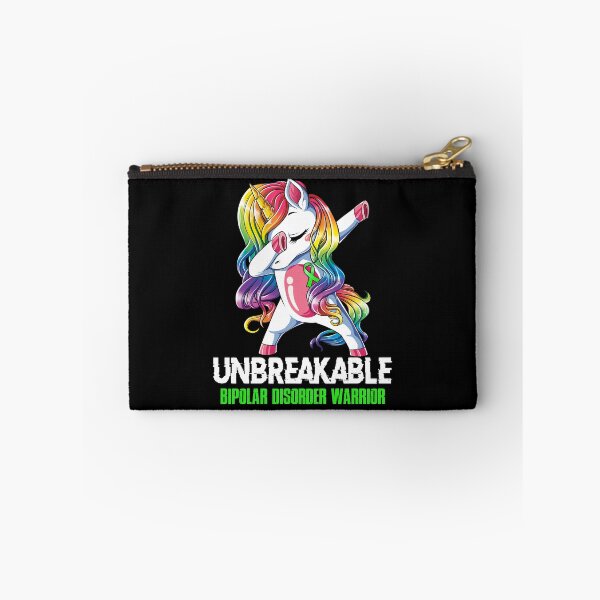 Item preview, Bipolar Disorder Awareness - Unicorn Bipolar Disorder Warrior Ribbon UNBREAKABLE designed and sold by Fernandezf.