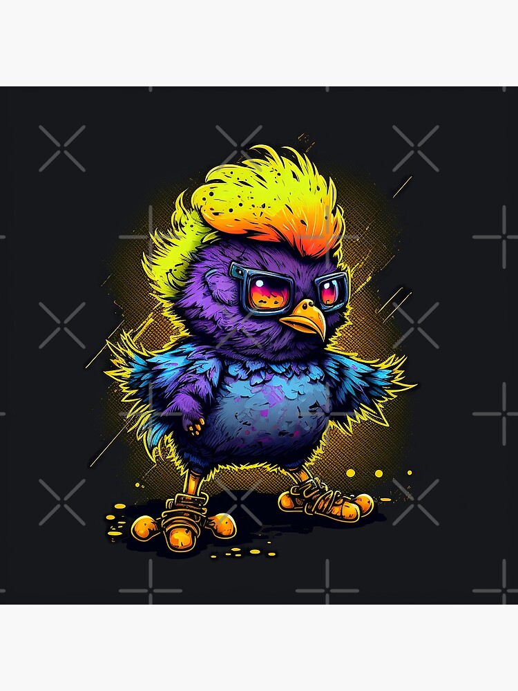 "Neon Chick" Poster for Sale by Stickapom Redbubble