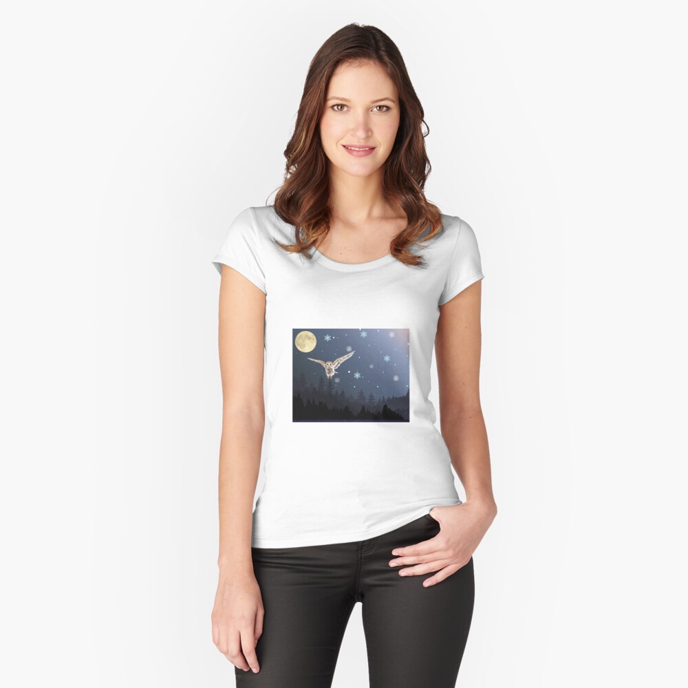 Item preview, Fitted Scoop T-Shirt designed and sold by RBCat007.