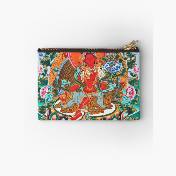 Item preview, Red Tara Tibetan Buddhist Deity Thangka designed and sold by Tammy Winand Arts.