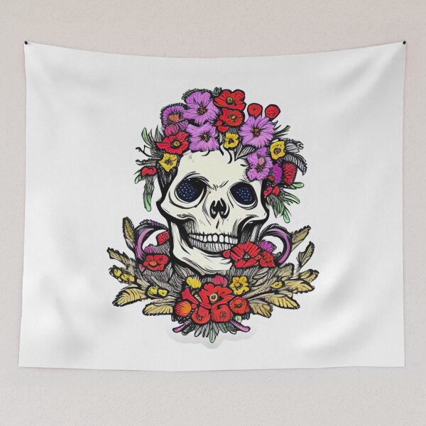 Item preview, Skull Floral Garden Design designed and sold by Litheon.