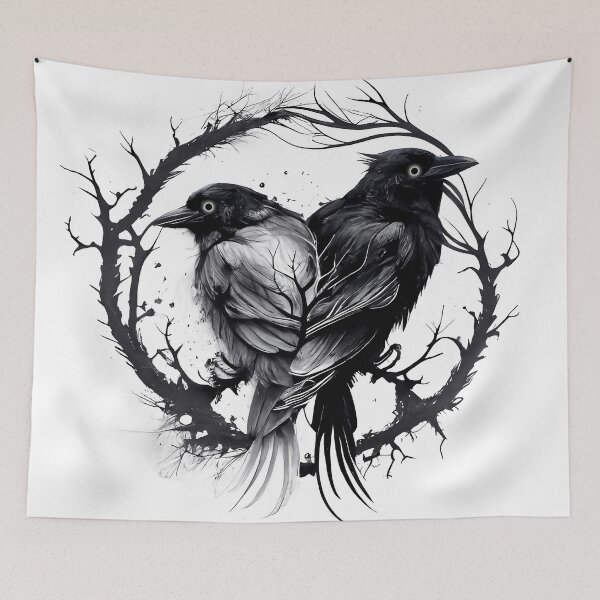 Item preview, Huginn & Muninn designed and sold by Jim Barter.